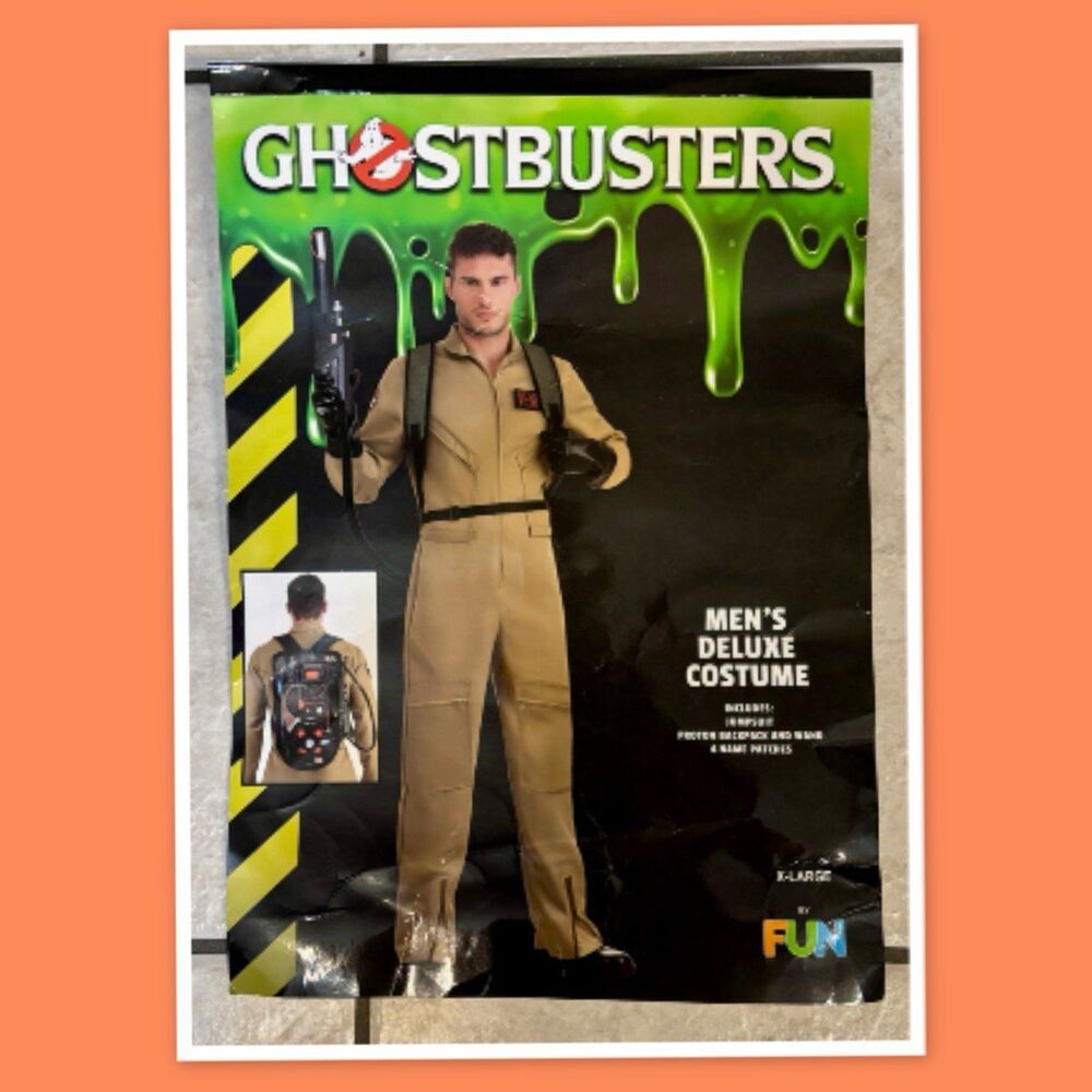 Ghostbusters Men's Deluxe Costume ~ Size ~ XL